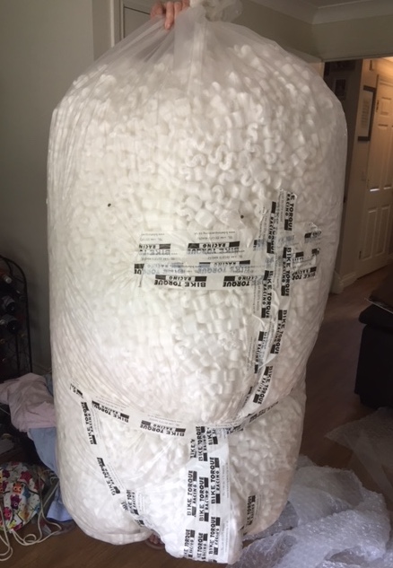 Huge bag of foam packing chips